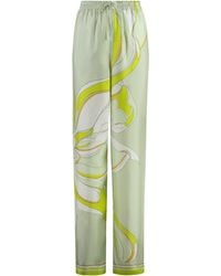 Tory Burch - Elegant Printed Silk Pants For - Lyst