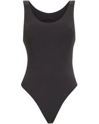 Brunello Cucinelli - Techno Jersey Precious Details One-Piece Swimsuit - Lyst