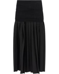 MM6 by Maison Margiela - Double Layer Skirt - Lyst