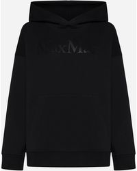 Max Mara - Palmira Logo Cotton-Blend Hoodie - Lyst