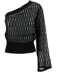 FEDERICA TOSI - One-Shoulder Knit Top - Lyst