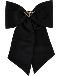 Prada - Brass Hair Clip Accessory - Lyst