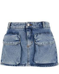 ICON DENIM - Gio Mini Skirt With Patch Pockets - Lyst