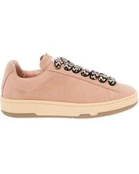 Lanvin - Lite Curb Low Top Sneakers With Oversized Laces - Lyst