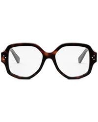 Celine - Eyewear Squared Frame Glasses - Lyst