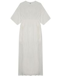 TOTEME - Abito Midi A Manica Corta - Lyst