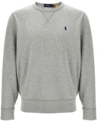 Polo Ralph Lauren - Logo-Embroidered Cotton Blend Sweatshirt - Lyst