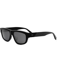 Fendi - Sunglasses Geometric Full Rim, Shiny Frame And Lens Fe40157F01A - Lyst