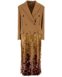 Gucci - Batavia Wool Coat With Embroidery - Lyst