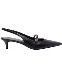 Tory Burch - Double T Buckle Slingback - Lyst