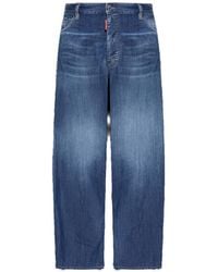 DSquared² - Summer Lovers Medium Wash Loose Jeans - Lyst