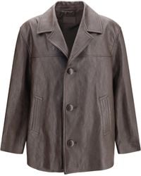 Saint Laurent - Grain De Poudre Jacket Wool Ovis Aries Blazers E Vests - Lyst