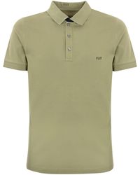 Fay - Stretch Cotton Polo Shirt - Lyst