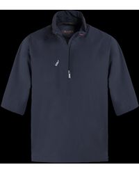Moorer - Dark Half Zip Jacket - Lyst