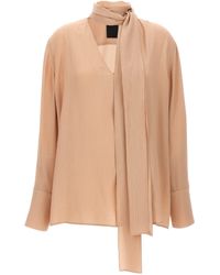 Givenchy - Pussy Bow Blouse Shirt, Blouse - Lyst