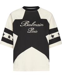 Balmain - Iconic Stars T-Shirt - Lyst