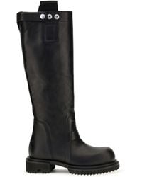 Rick Owens - Gabe Leather Knee-High Boots - Lyst