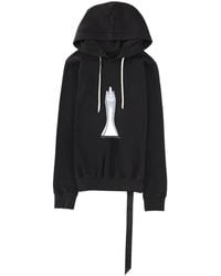 Rick Owens - Oversized Cotton Sweatshirt With Hood - Lyst