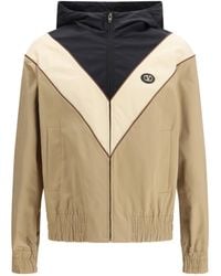 Valentino - Nylon Hooded Windbreaker Jacket Polyester; Elastane - Lyst