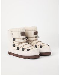 Brunello Cucinelli - Leather Padded Winter Boots - Lyst
