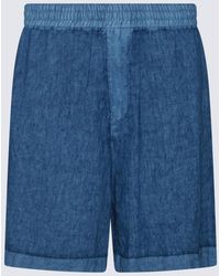 Burberry - Linen Shorts - Lyst