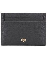 Mulberry - Continental Grey Leather Card Holder With Logo - Lyst