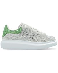 Alexander McQueen - Embellished Lace-Up Sneakers - Lyst