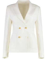 Tagliatore - J-Coral Boucle Jersey Single-Breasted Jacket - Lyst