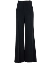 Chloé - Pants With High Waist And Wide Leg - Lyst