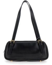 Versace - Shoulder Bag With Logo Lettering On The Front And Medusa Plaque - Lyst