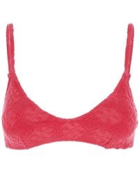 Tory Burch - Bikini Top With Adjustable Straps - Lyst