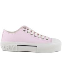 Pink Burberry Sneakers for Women | Lyst