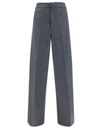 Jil Sander - High-Waisted Tailored Wool Pants - Lyst