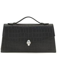 McQueen - Calf Leather Bos Taurus Handbag Bag - Lyst