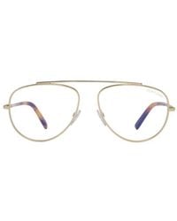 Tom Ford - Eyeglasses Aviator Full Rim, Shiny Deep Frame And Clear Demo Lenses Lens Ft5622-B030 Sunglasses - Lyst