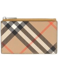 Burberry - Polyurethane-Cotton Bifold Wallet - Lyst