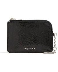 McQueen - Black Calfskin Clutch Bag - Lyst