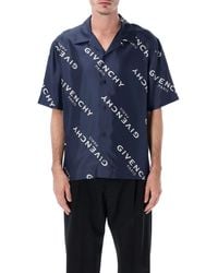 Givenchy - Twill Shirt With Shadow Print - Lyst