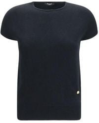 Balmain - Black Wool Oves Aries Sleeveles Sweater - Lyst