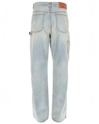MSGM - Jeans With Logo Cotton - Lyst