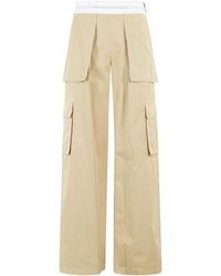 Alexander Wang - Mid Rise Cargo Rave Pant With Logo Elastic - Lyst