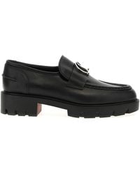 Christian Louboutin - Cl Moc Lug Loafers - Lyst