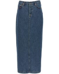 Wardrobe NYC - Column Denim Skirt - Lyst