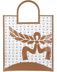 MCM - Aren Fold Tote Bag With Logo Motif - Lyst