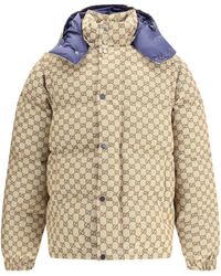 Gucci - Gg Patterned Padded Down Jacket - Lyst