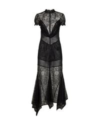 The Attico - Lace Asymmetric Maxi Dress - Lyst