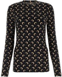 Marine Serre - All-Over Moon Printed Long-Sleeved Top - Lyst