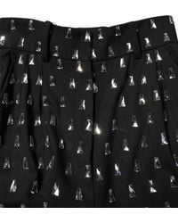 Dolce & Gabbana - Crystal Embellished Wide Leg Pants Virgin Wool Elastane - Lyst