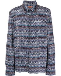 Missoni - Zig Zag Pattern Cotton Blend Shirt - Lyst