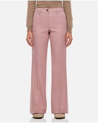 Golden Goose - Flared Wool Pants - Lyst